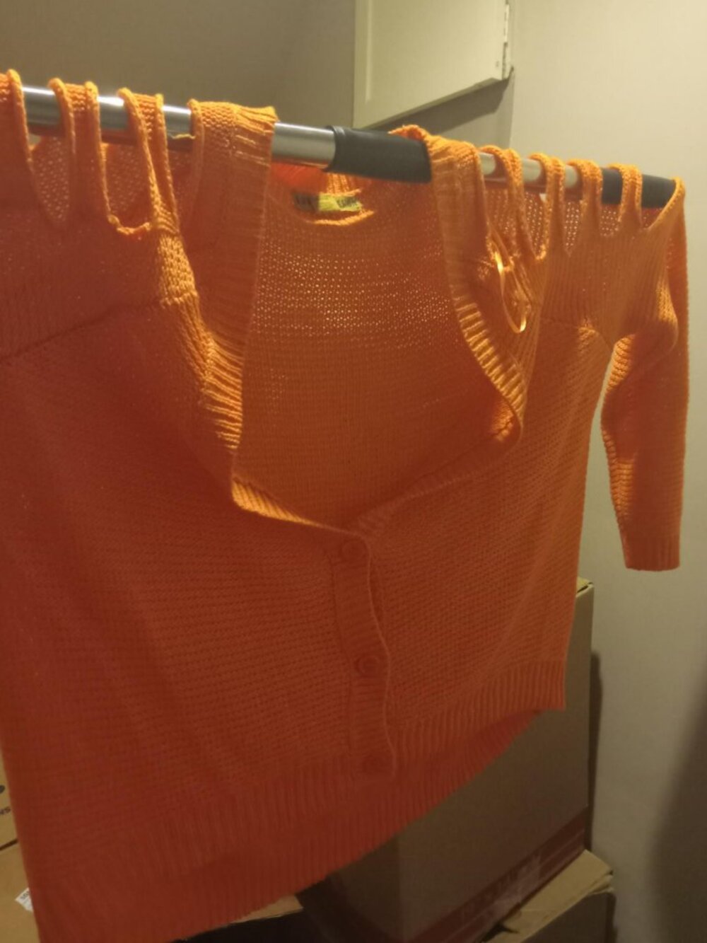 L orange fun cardigan
